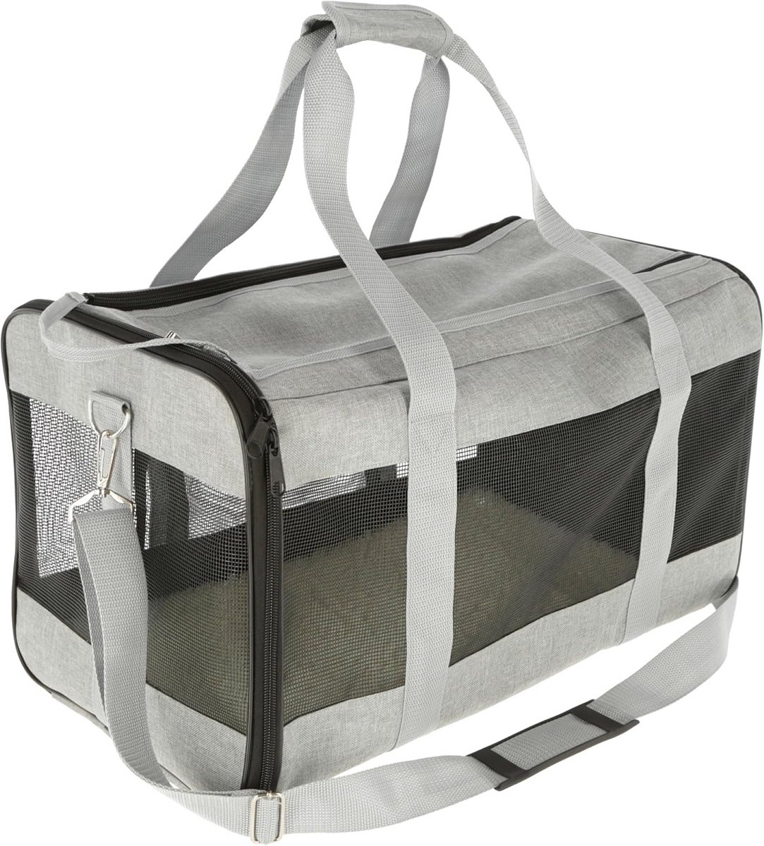 Hondentas 52 x 31 x 31 cm – Grijze transporttas voor honden – 1,23 kg – Dagelijks gebruik