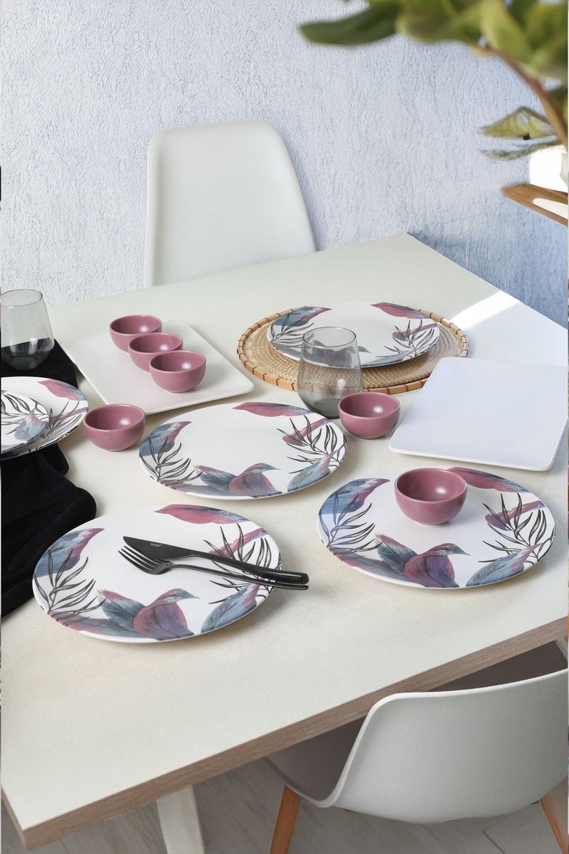 Keramika Serviesset - Vio - 14 delig - 6 persoons - Stoneware