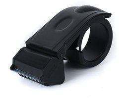 Eenvoudig te installeren 2-inch tape dispenser, verpakkingssealer, snijder, zwarte handzame magazijntool