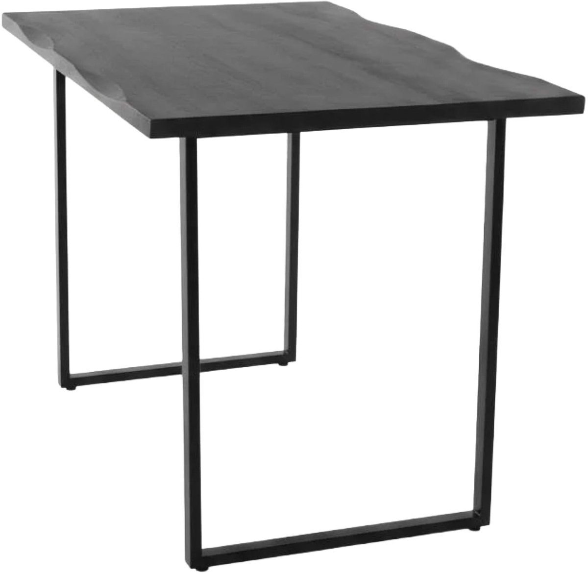 Bartafel mangohout zwart Loisa 140x90x95 industrieel mango bar tafel