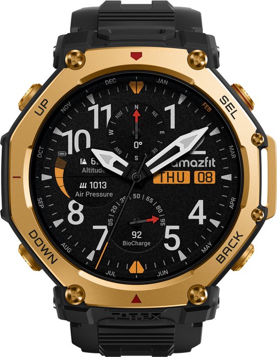 Zepp Amazfit T-Rex 3 Pro Smartwatch 48mm Zwart-Goud - Zepp Netherlands Trading - €379,00