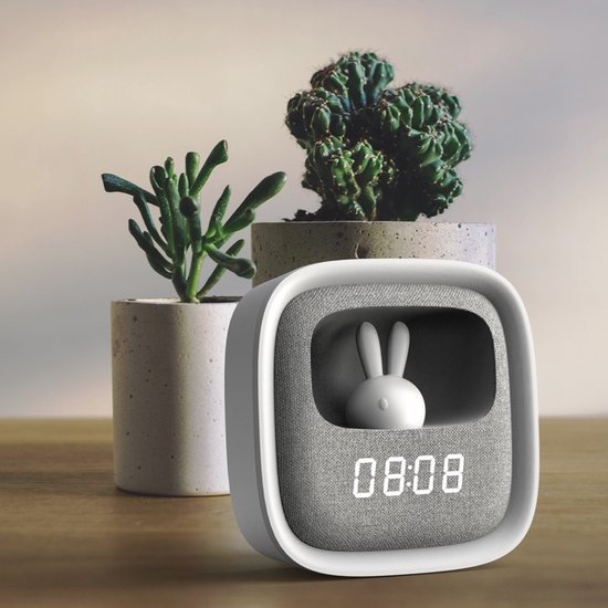 Forever Bunny Aurora Square LED Pure Light Kinderwekker / Nachtlampje van Forever — afbeelding 5