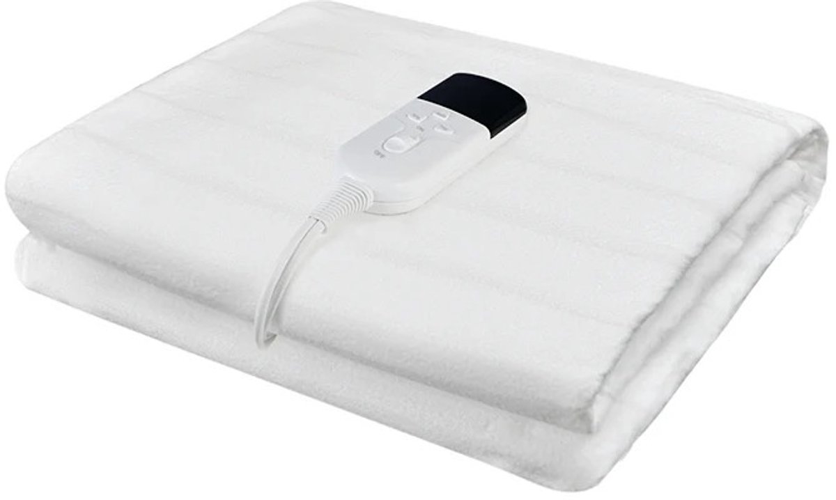 Novendo Goods – Elektrische verwarmde deken 150×80 cm – 220V Oplaadbare thermische matras + timerfunctie – Winter body-warmer voor bed & bank