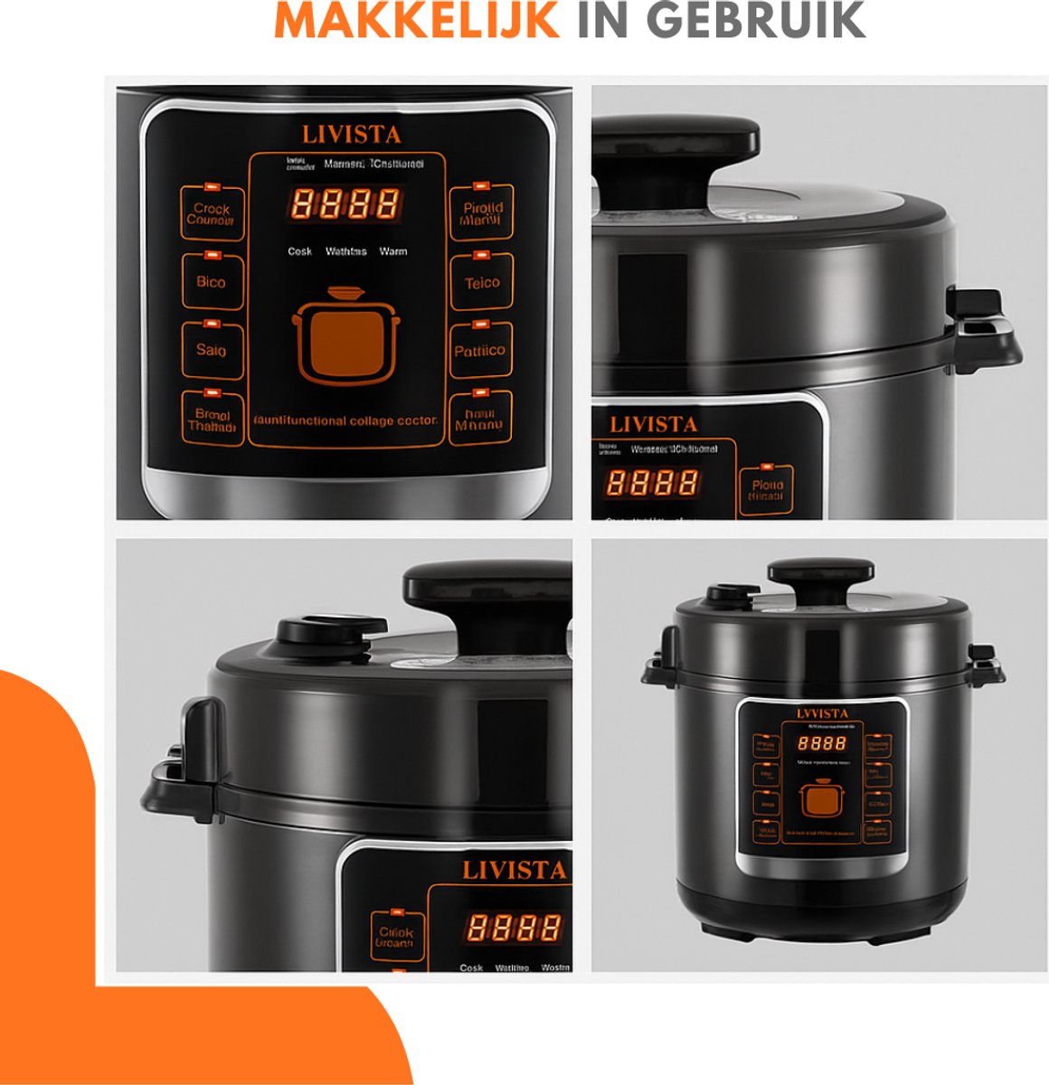 WM Handel Rijstkoker met Stomer 6L - 1000W Anti-aanbak - afbeelding 3