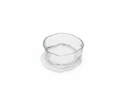 Bavary Collection – Luxe Set van 6 Glazen Kommetjes – Organische Vorm – Ideaal voor Desserts, Snacks & Sauzen