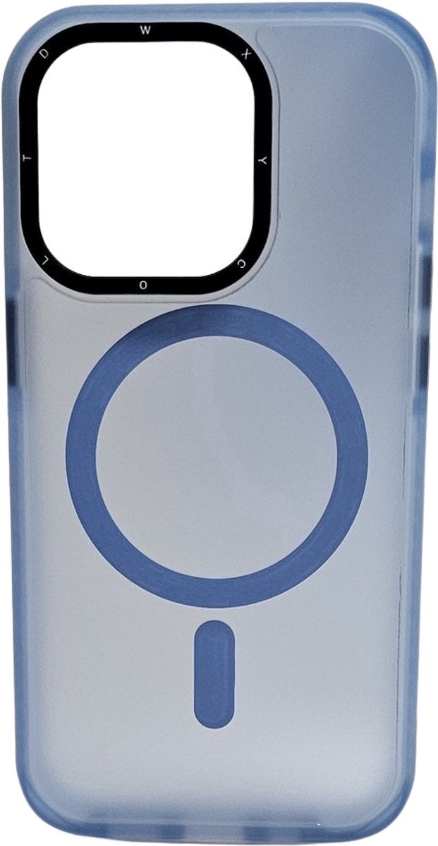 Mobile5 - iPhone 13 Pro hoesje - Magsafe compatibel - Camerabescherming – Licht Blauw