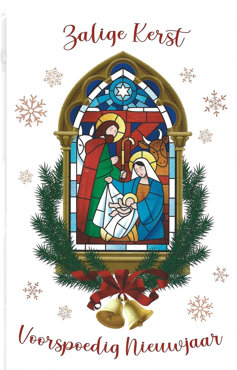 Kerstkaarten Prettige Kerstdagen 10 stuks nr. 81