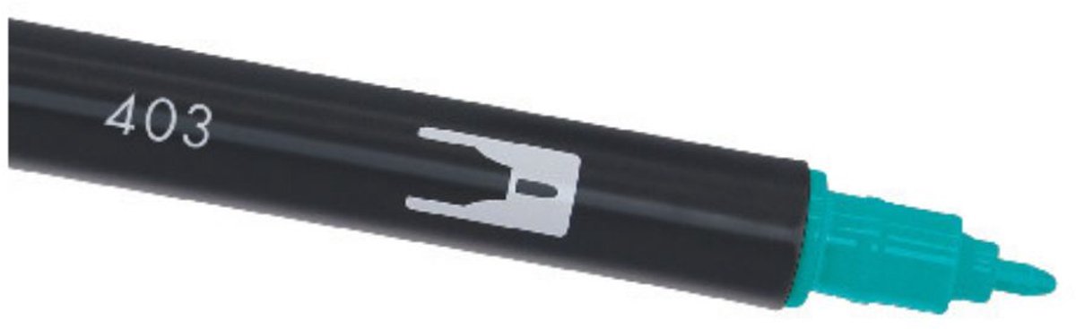 Tombow Brush pen - ABT 403 - Dual Brushpen - Bright Blue - Blauw — afbeelding 3
