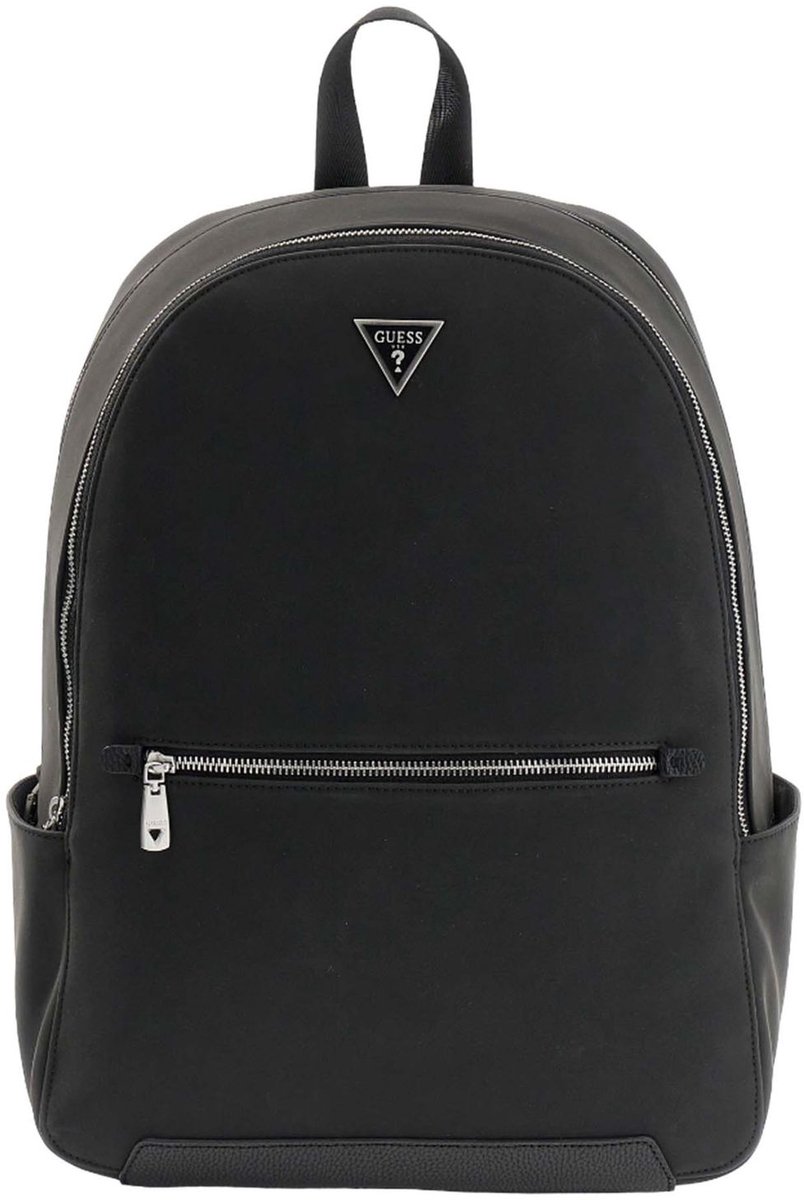 GUESS laptop rugzak rugzak met laptopvak Torino Backpack Black zwart