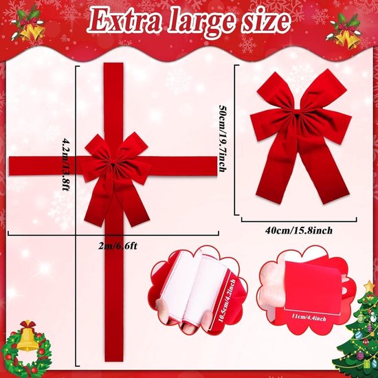 Fééric Lights and Christmas Kerststrik Elf - Set van 4 stuks - 32x24cm
