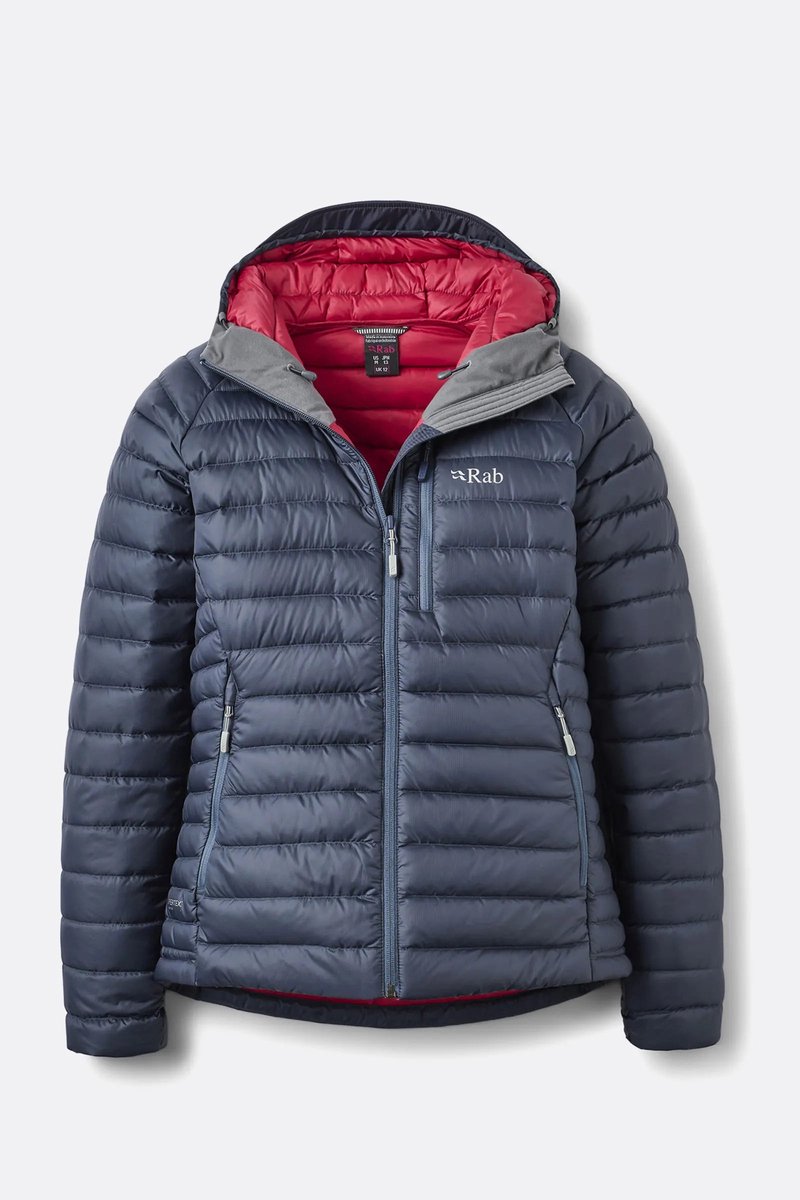 Rab Microlight Alpine Jacket Womens QDB-12-FGP footprint graphene Zilver