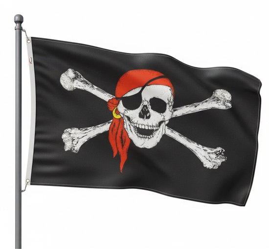 Trasal - drapeau pirate - 150x90cm