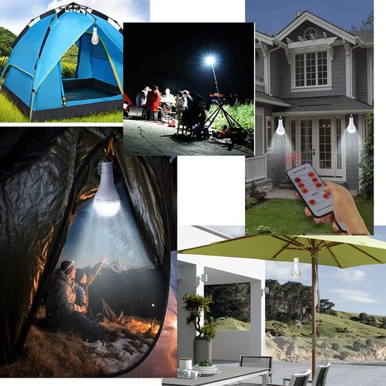 Solar Lamp Draagbaar - 350 LM Zonne-energie Campinglamp - LED Lantaarn voor Binnen en Buiten - Met USB Opladen - Voor Noodgevallen en Outdoor — afbeelding 3
