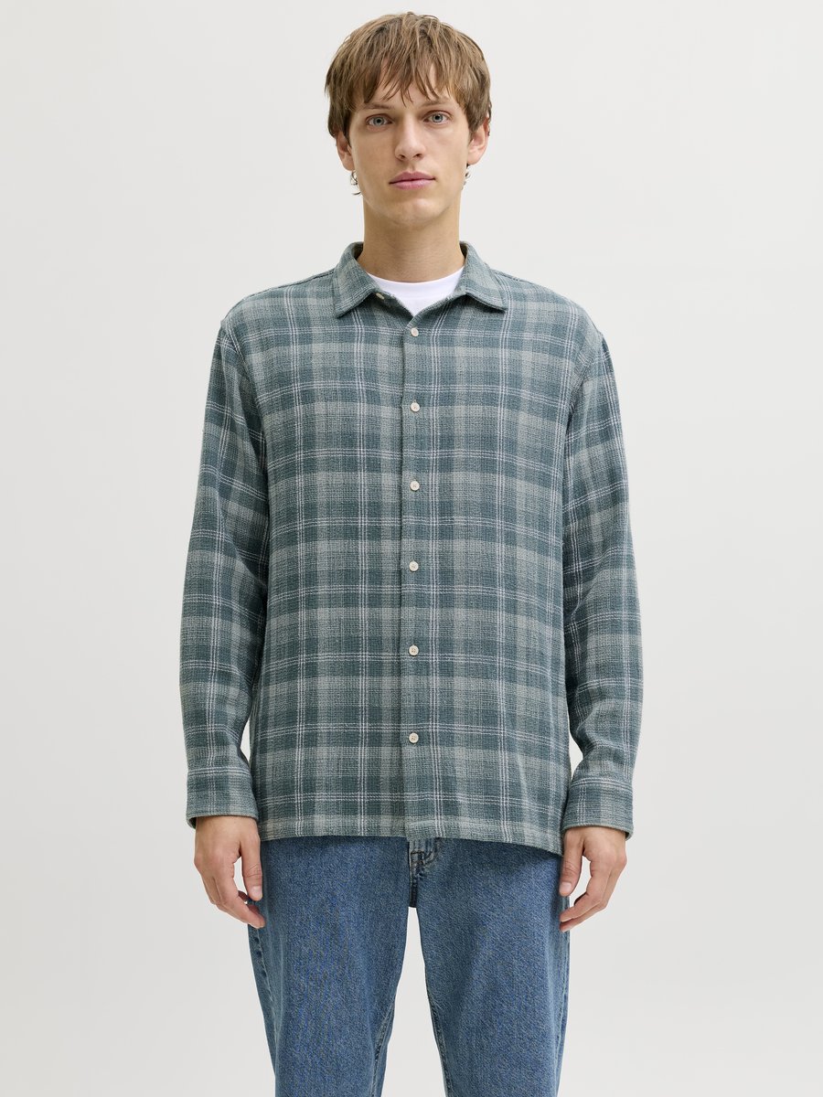 JACK&JONES - JREBBEAM CHECK SHIRT LS - Jongens - Overhemden