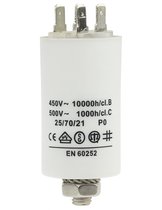 Condensator - Aanloop - 30.0 uF (Max. 450V, Aarde) Fixapart