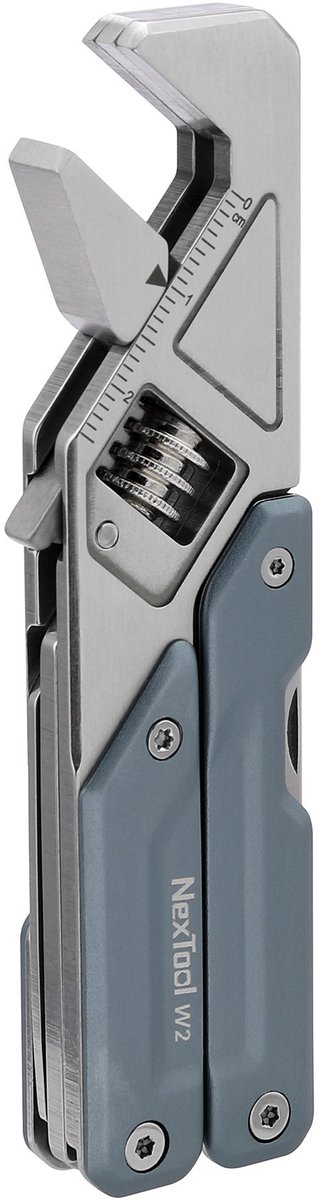 NexTool Wrench W2 – Multitool 8-in-1 – Inclusief 10-delige Bitkit – Blauw RVS – Voor Klussen & Outdoor