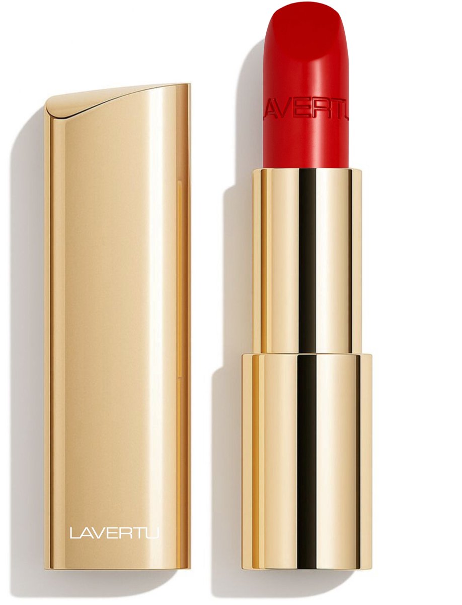 LAVERTU - Lipstick Unique – Langhoudende Lipstick met Intense Kleur – 19 Altissimo Red | Hydraterend & Verzorgend met Ricinusolie