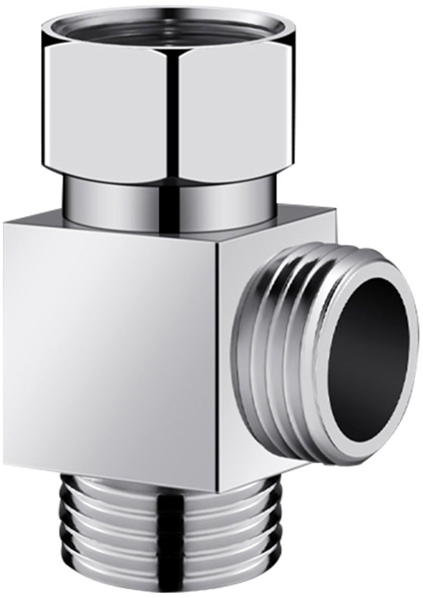 1 Stukken T-Type Adapter, Shower Three-Way Diverter Valve, Hose Tee Connector, voor Keuken