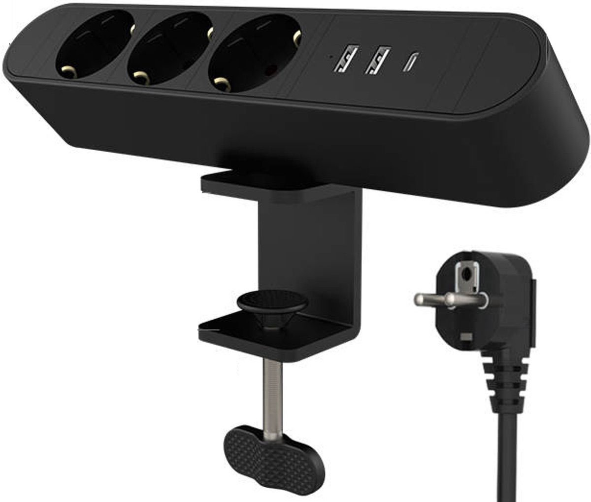 Noble Stekkerdoos met USB C - Bureau stekkerblok met 3 ...