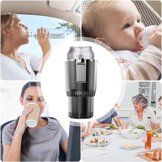 Draagbare 12V autowaterkoker, waterkoker, kleine elektrische reiswaterkoker, koffieverwarmer en koeler, mini elektrische thee- en koffiemok voor forenzen/roadtrippers, water, dranken van Merkloos — afbeelding 3
