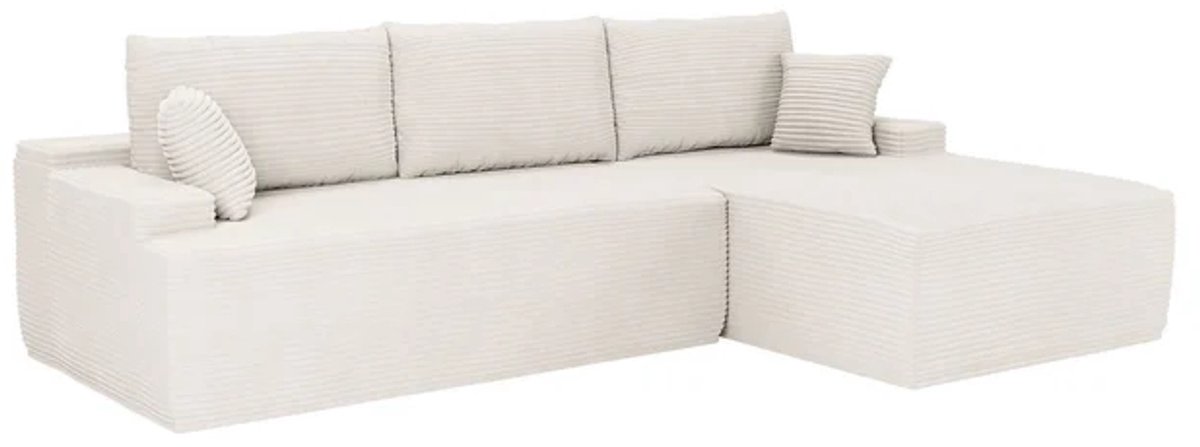Coredo Bank - Corduroy bekleding - Rechts - Crème