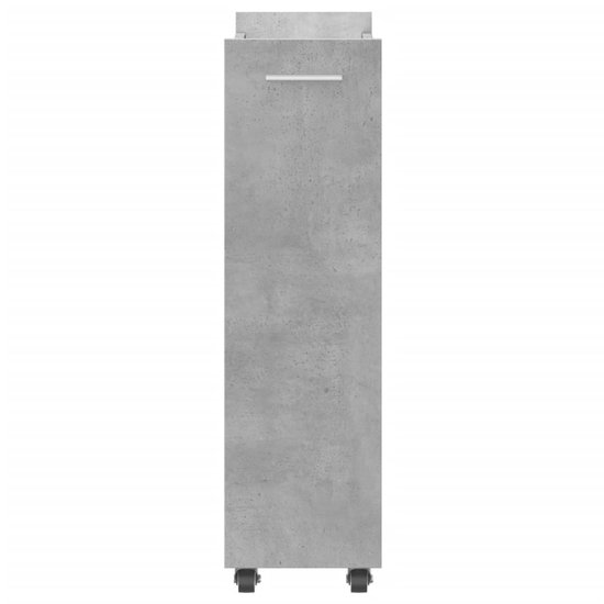vidaXL Armoire - Armoires - Armoire latérale - Armoire latérale - Armoire à roulettes 60x22x79 bois traité gris béton