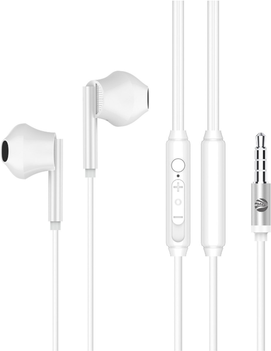 MG DS1550 Stereo Earphones - HiFi 3.5MM Port - Wit