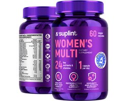 DA Multivitamine VROUW – 1 per dag – IJzer - Vitamine D3 - Biotine - Foliumzuur – Energie - Huid - Haar - Hormoonbalans – 60 capsules – Suplint - 60 stuks