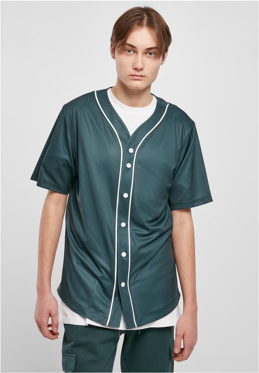 Urban Classics Baseball Mesh Jersey Shirt M Groen
