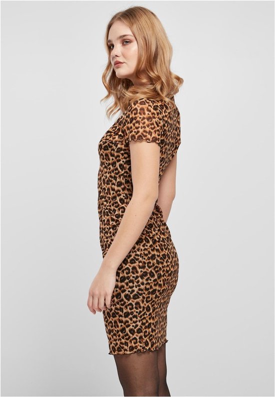 Urban Classics Robe courte -4XL- Mesh Double Layer leo Marron