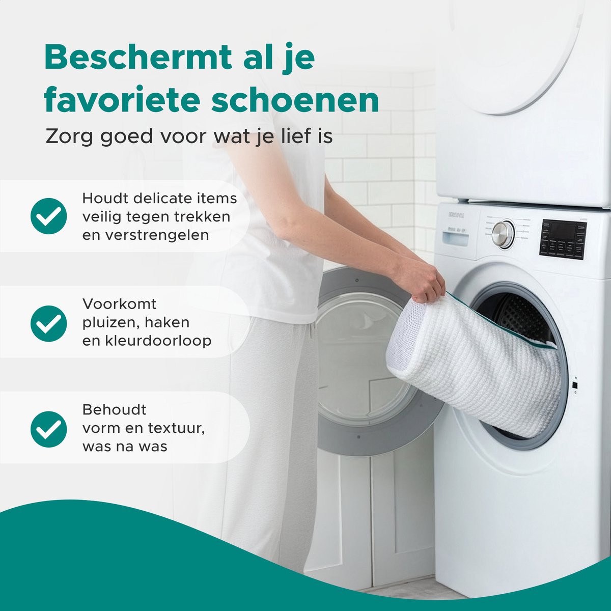 Living Direct Waszak Schoenen set 2 stuks Schoenen Waszak met Rits - Waszak Schoenen voor Wasmachine - Waszakken voor Schoenen - Geschikt voor alle soorten Schoenen — afbeelding 2