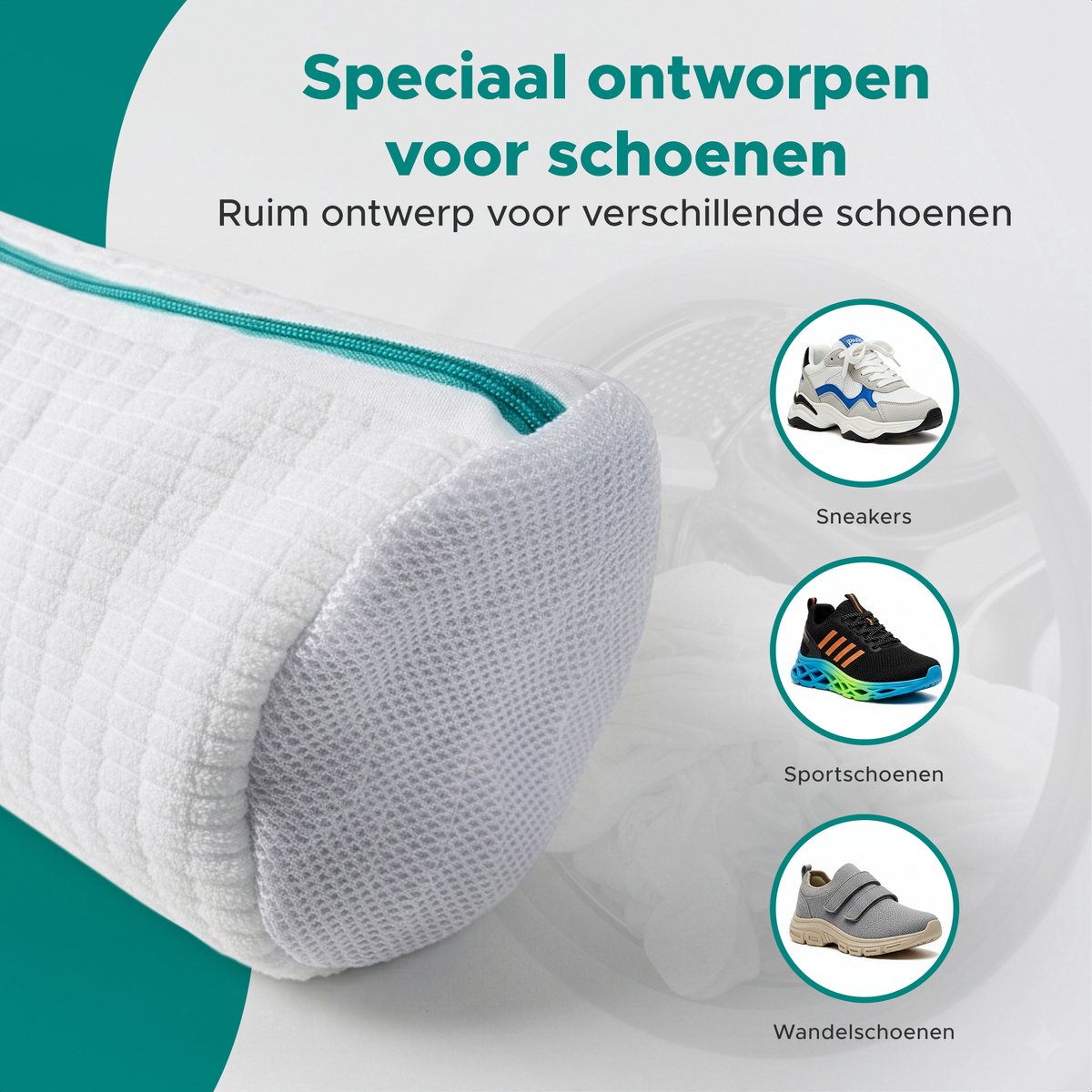 Living Direct Waszak Schoenen set 2 stuks Schoenen Waszak met Rits - Waszak Schoenen voor Wasmachine - Waszakken voor Schoenen - Geschikt voor alle soorten Schoenen — afbeelding 5