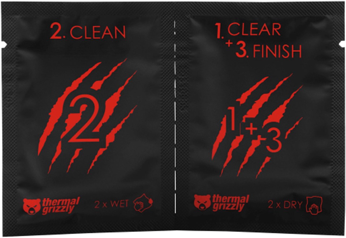 Thermal Grizzly Cleaning Wipes - Reinigingsdoekjes - 10 stuks