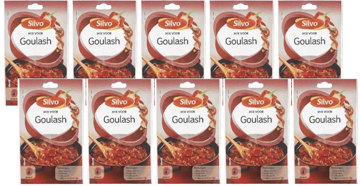 Silvo® | 10 x Mix Goulash 40 g | multipack | kruidenmix voor vleesgerecht