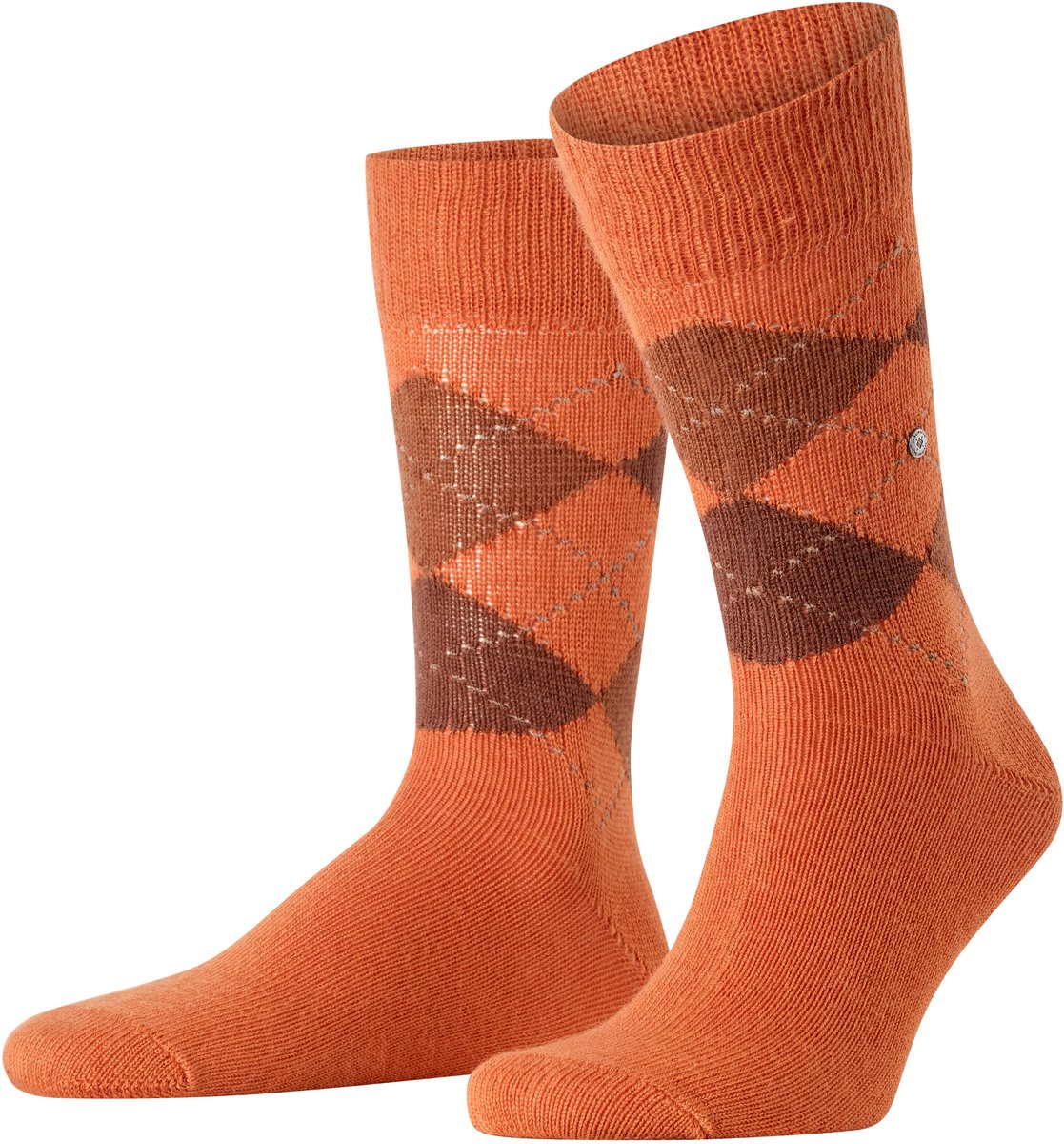 Burlington Preston gedessineerd materiaal sokken heren rood - maat 40-46
