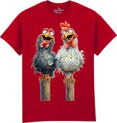Gekke Kippen Friendly Chickens The Coloured House T-shirt L
