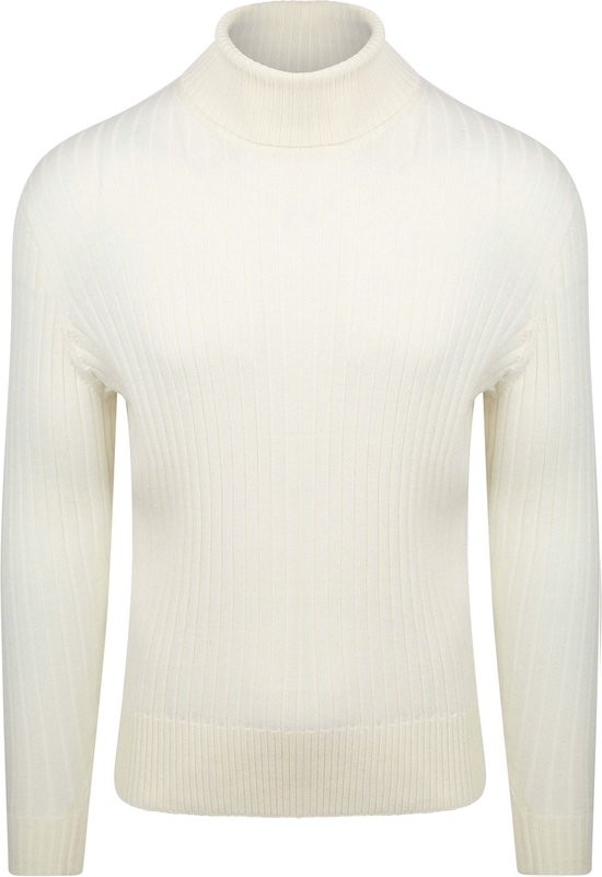 Pull à col Pull col roulé en Off White mérinos écrues - Taille M - Homme