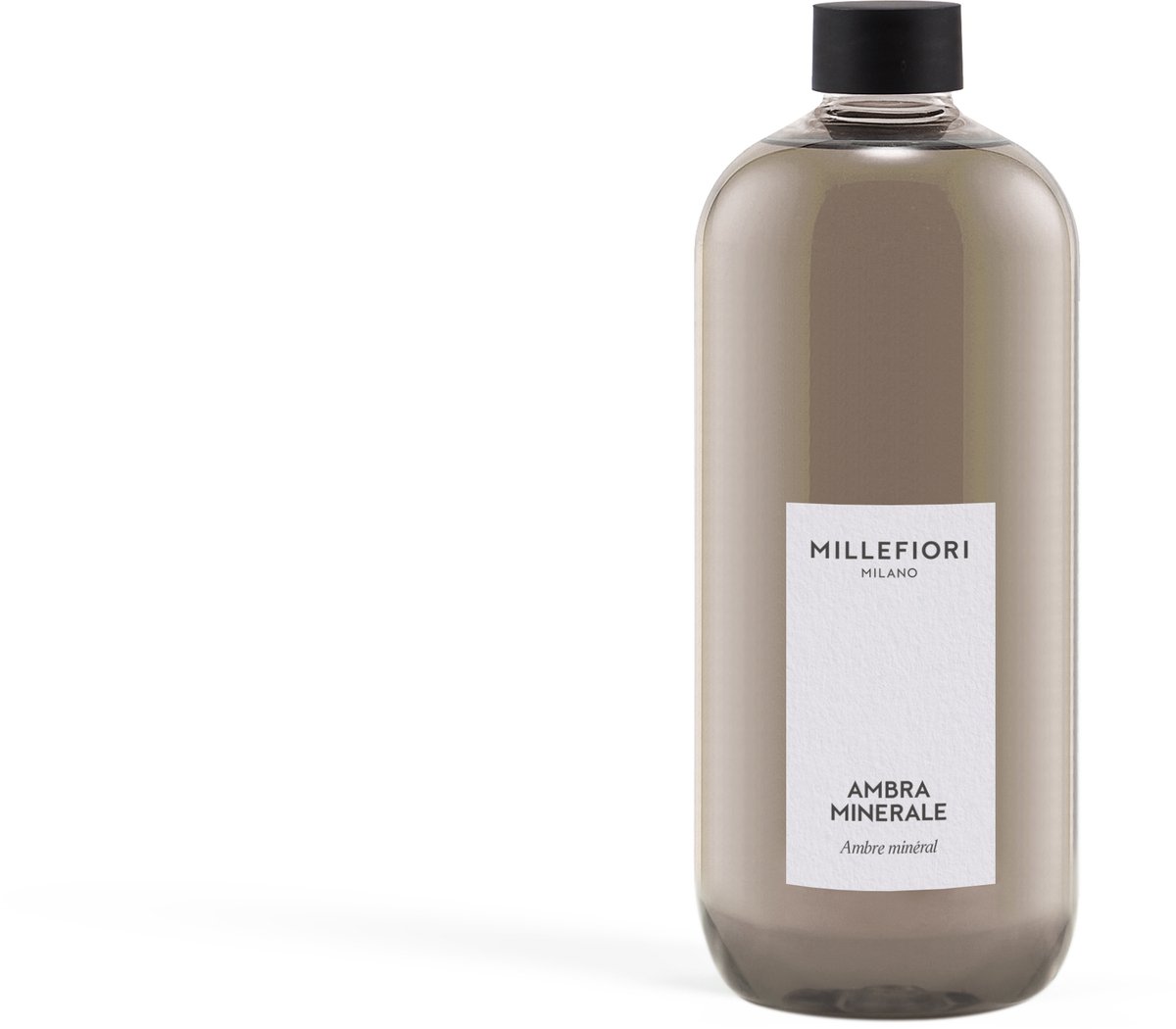 Millefiori Milano - Navulling voor Geurstokjes 500 ml - Ambra Minerale - 9 tot 12 maanden