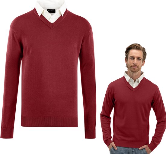 CI-BORG Trendy V-Hals Gebreide Heren Trui - Grijs