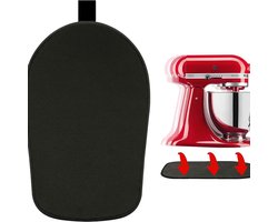 Tapis antidérapant - Convient aux mélangeurs verticaux KitchenAid de 6/7/8 litres - 38 X 22 X 0,3 Cm - Antidérapant - Facile à nettoyer - Pièces de mélangeur - Accessoires de mélangeur - Siliconen - Coussin Siliconen - Zwart
