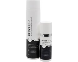 Activeskin Skincare Set Mannen – Basic Acne Routine – Face Wash & Dagcrème – Onzuivere & Vette Huid