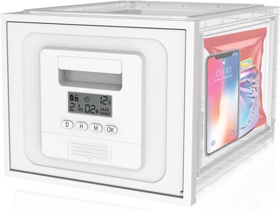 AMA® Telefoonkluis - Opbergbox - Focusbox - XXL variant - Wit