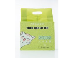 Tofu Kattenbakvulling – 90% Tofu & 10% Cassava – 6 × 6 L (36 L totaal) – Klontvormend – Anti-aanbak – Geschikt voor Automatische Kattenbakken