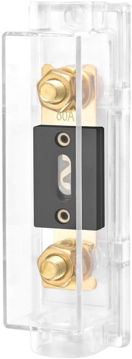 ANL Zekeringhouder Audio/Video Stereo - 0/2/4 Gauge In/Uit - Inclusief 80A Zekering
