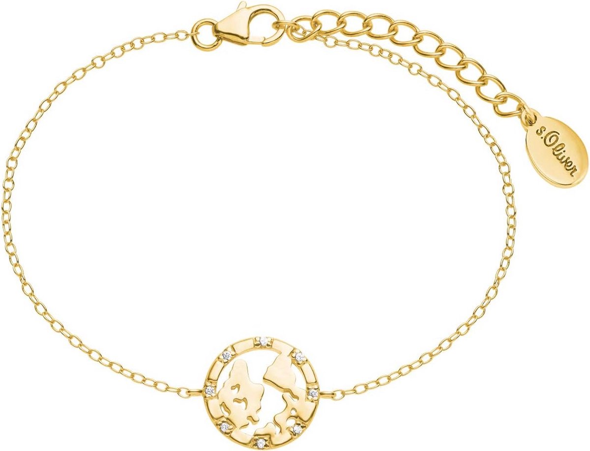 Schakelarmband voor dames in 925 Sterling Zilver met Zirkonia