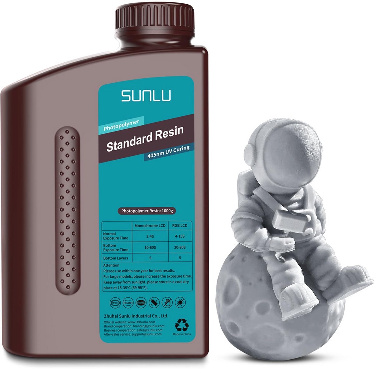 Snelle Uitharding 3D Printerspecifieke Hars - 1kg Grijze 3D Print Hars voor LCD DLP SLA Printers