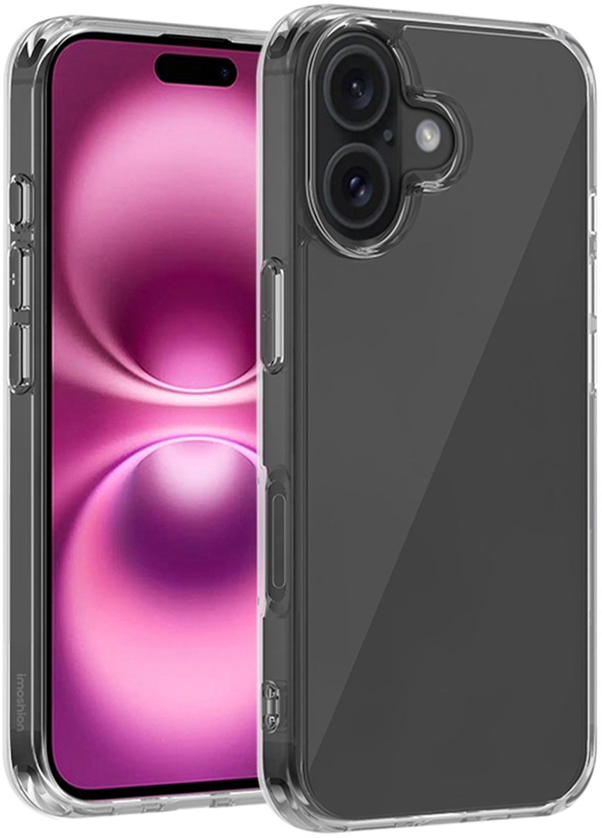 imoshion Hoesje - Geschikt voor Apple iPhone 16 Plus - Protective Backcover - Transparant