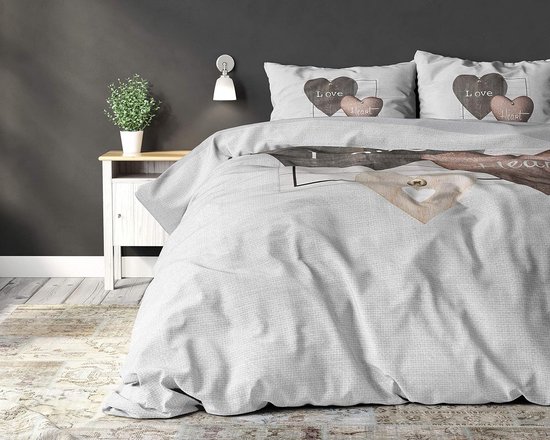 Dreamzie dekbedovertrek 200x200 cm met 2 kussenslopen 50x70 cm, saliegroen botanisch patroon, 200x200 beddenset met ritssluiting, beddengoed, Oeko TEX Dreamzie dekbedovertrek 200x200 cm met 2 kussenslopen 50x70 cm, saliegroen botanisch patroon, 200x200 beddenset met ritssluiting, beddengoed, Oeko TEX