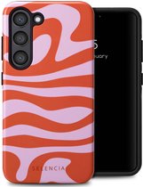 Selencia Hoesje - Geschikt voor Samsung Galaxy S23 - Backcover - Dream Swirl Pink