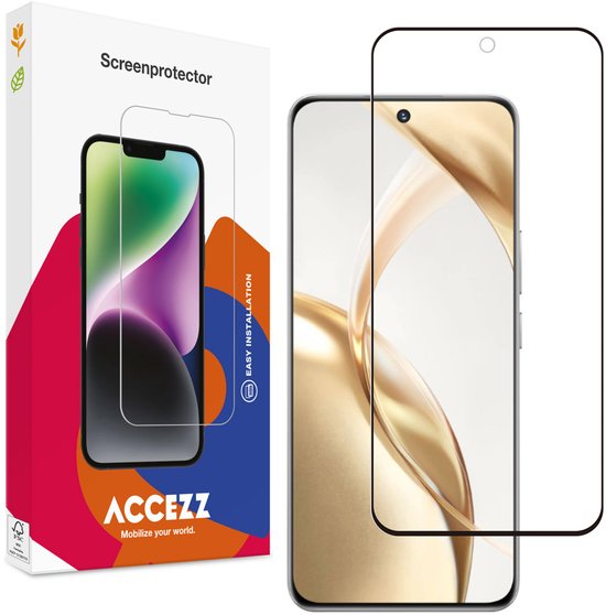 Accezz Screen Protector - Geschikt voor Honor 200 - Gehard Glass Full Cover